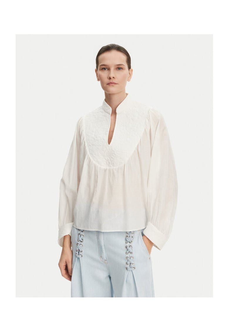 Bluza dama - 304892776 - Bumbac organic/Viscoza - Bej - Bej