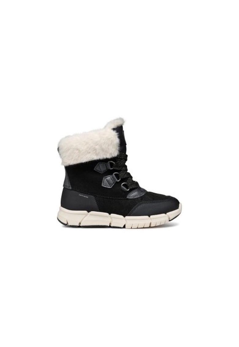 Ghete fete 304071706 - Piele ecologica - Negru - Negru
