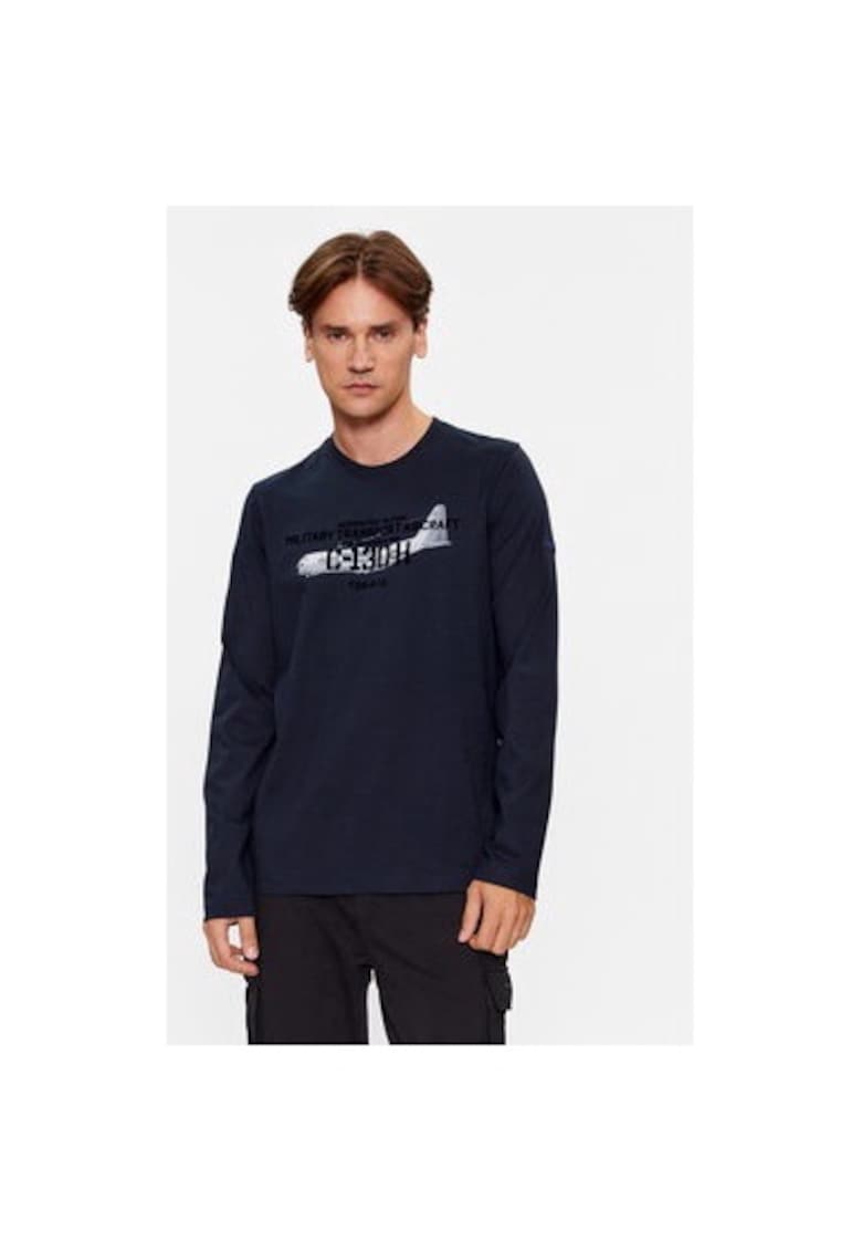 Bluza barbati - 303319618 - Bumbac - Albastru