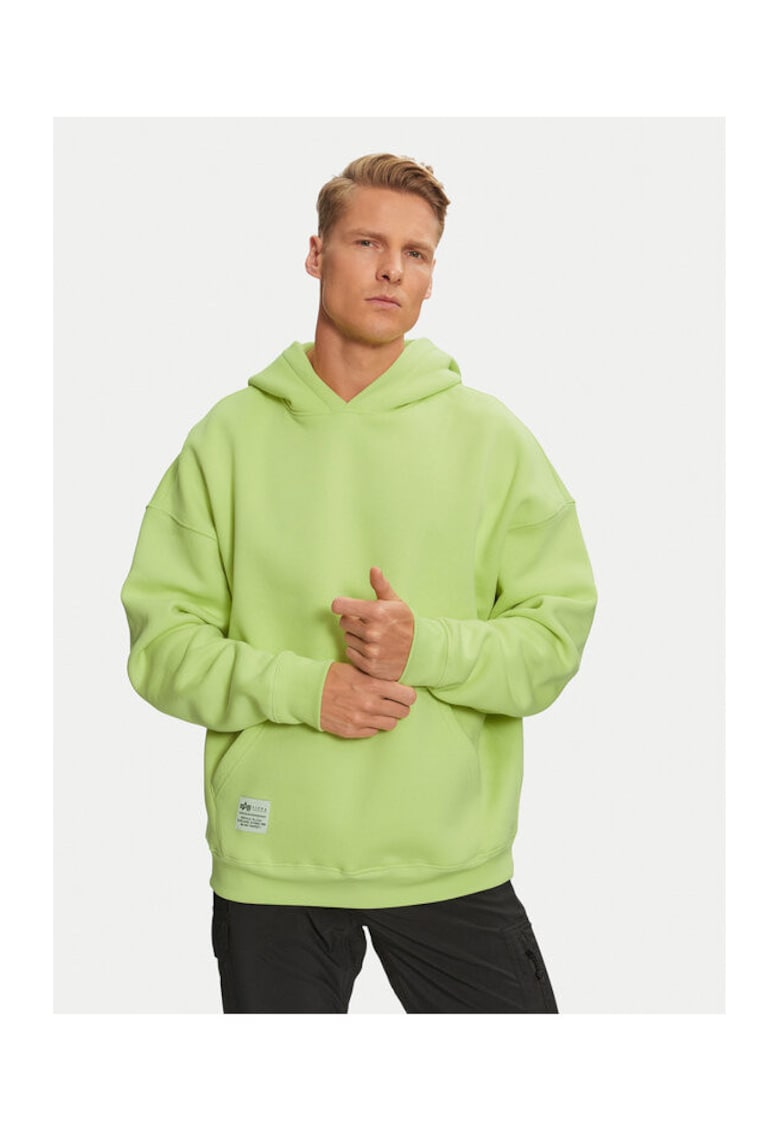 Bluza barbati - 304543005 - Bumbac/Poliester - Verde - Verde