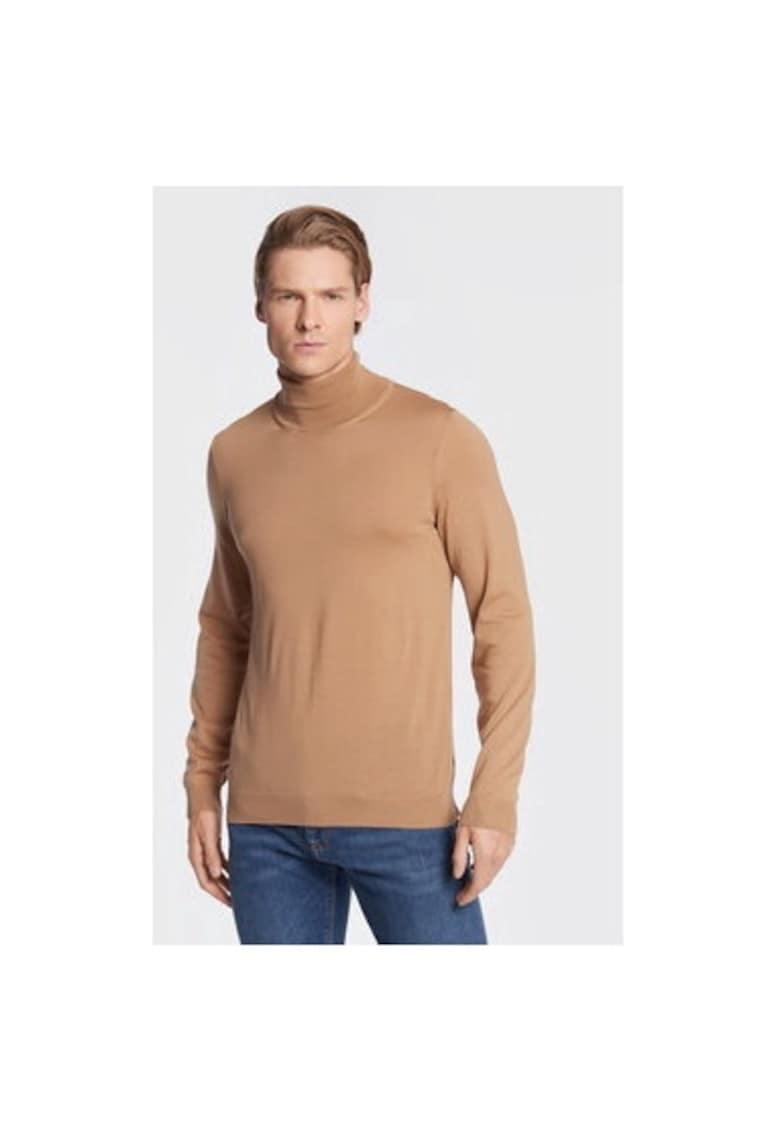 Bluza barbati - 301461562 - Bumbac - Maro