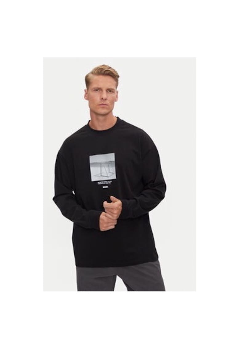 Bluza barbati - 304734557 - Bumbac - Negru Bluza barbati - 304734557 - Bumbac - Negru