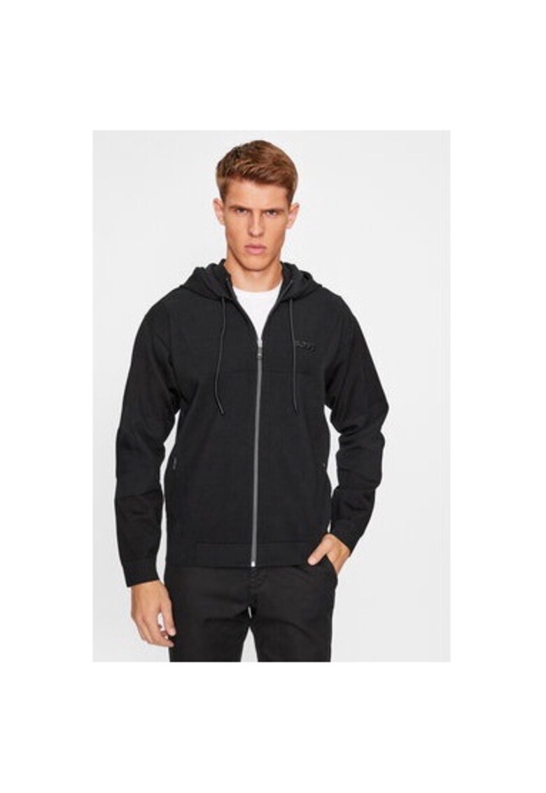 Bluza barbati - 303355401 - Poliamida/Viscoza/Poliester - Negru - Negru