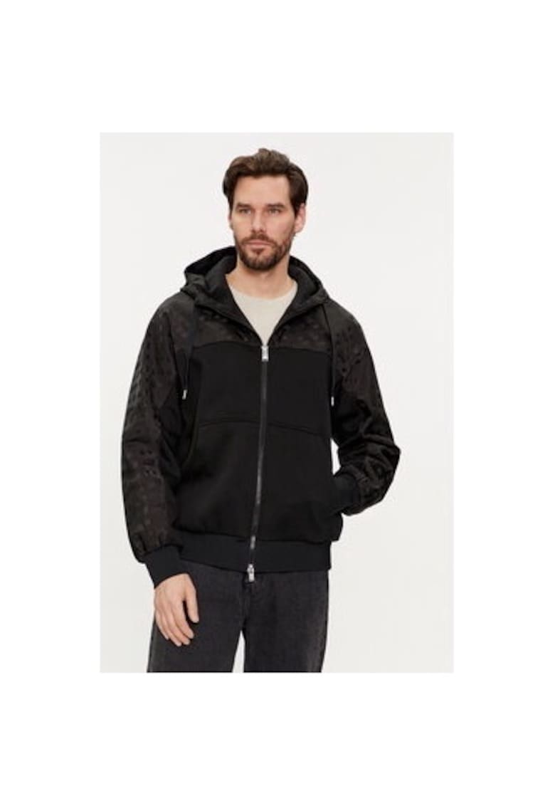 Bluza barbati - 303640286 - Bumbac/Poliester - Negru