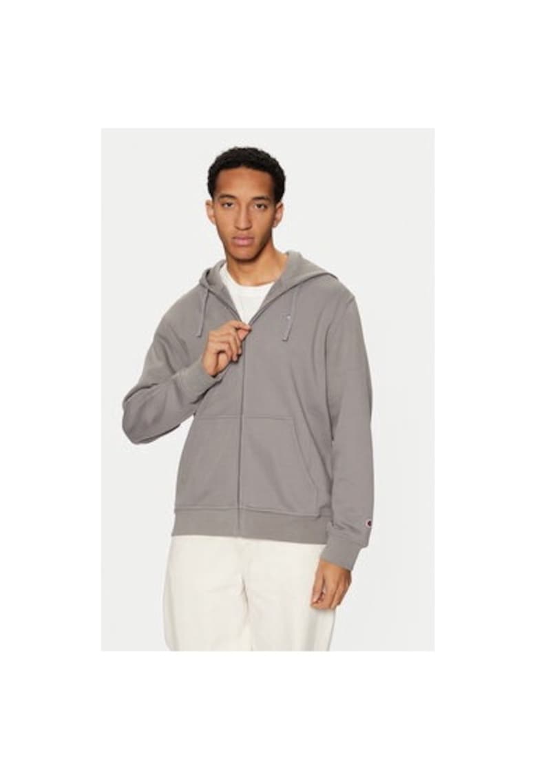 Bluza barbati - 304699214 - Bumbac/Poliester - Gri