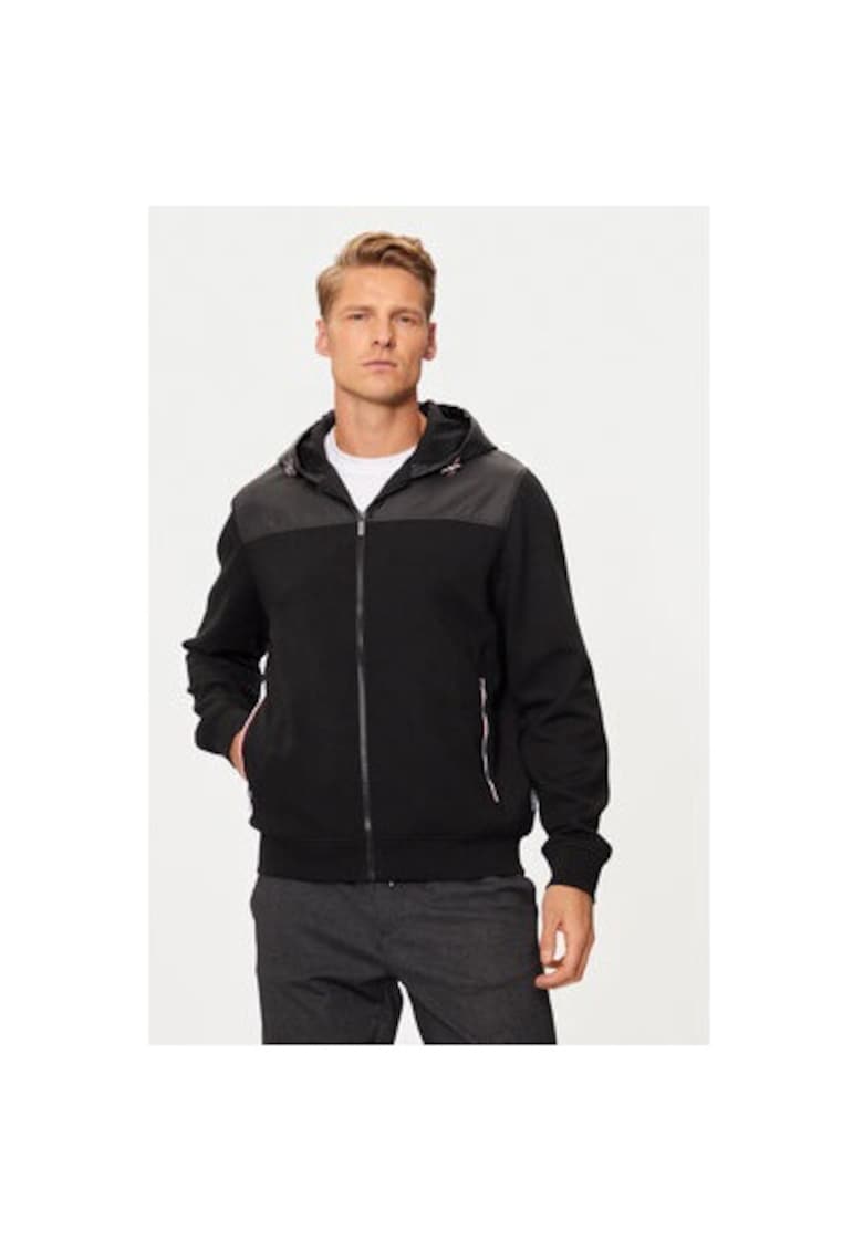 Bluza barbati - 304695223 - Poliester/Modal/Bumbac - Negru