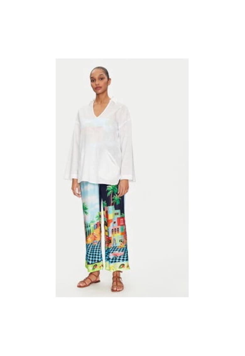Bluza dama - 305002136 - Bumbac - Alb - Alb