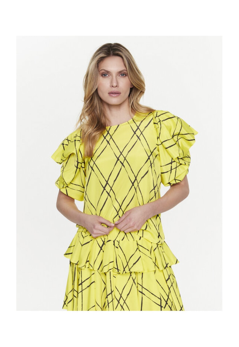 Bluza dama - 302172368 - Poliester - Galben - Galben