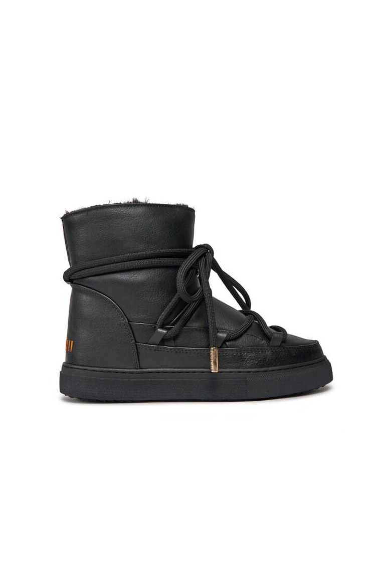 Ghete fete 303122256 - Piele ecologica - Negru - Negru