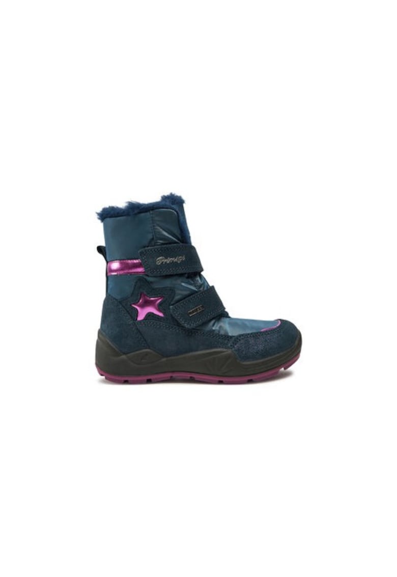 Ghete fete 304997686 - Piele naturala - Albastru - Albastru