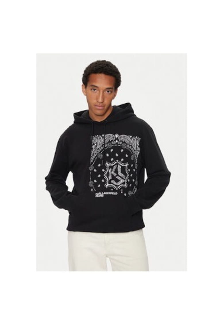 Bluza barbati - 304134753 - Bumbac organic - Negru - Negru