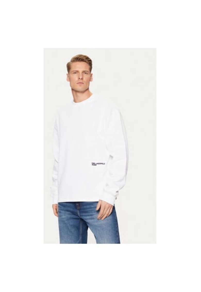 Bluza barbati -  304613975 - Bumbac organic - Alb