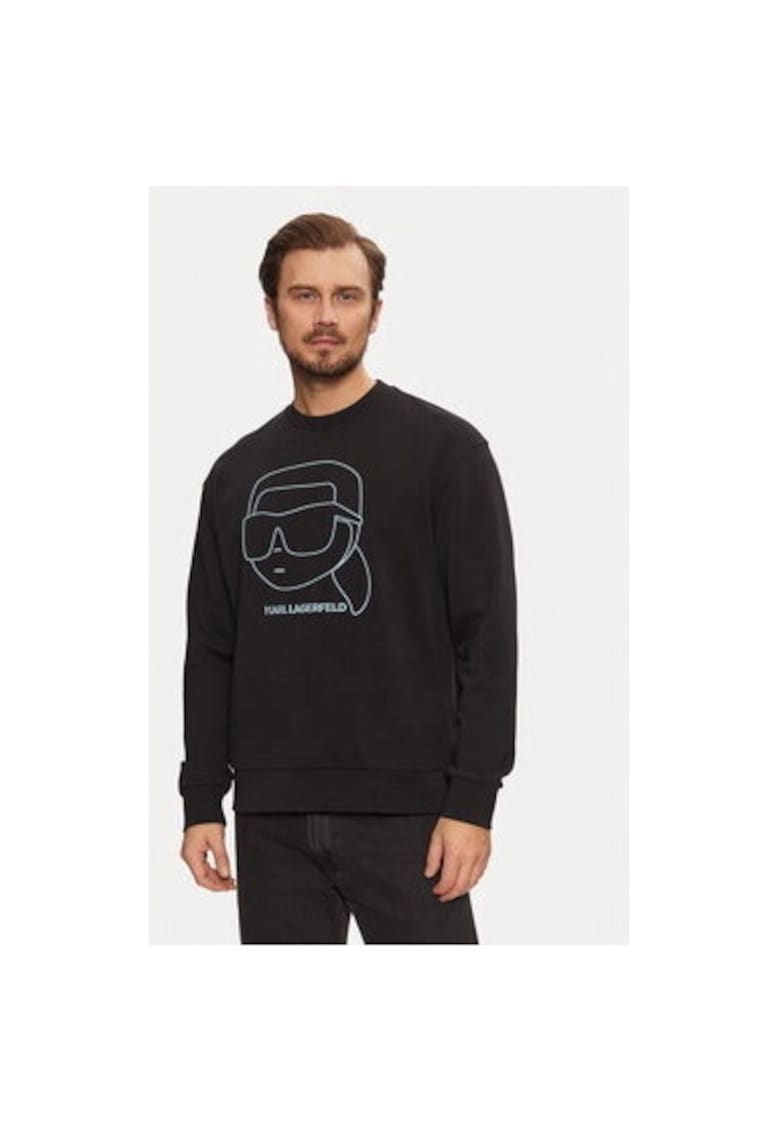 Bluza barbati -  304613036 - Bumbac organic - Negru