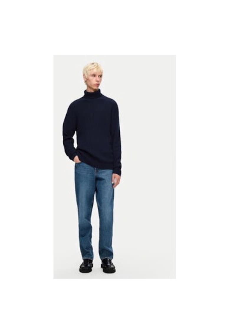 Bluza barbati - 304509919 - Bumbac organic - Albastru