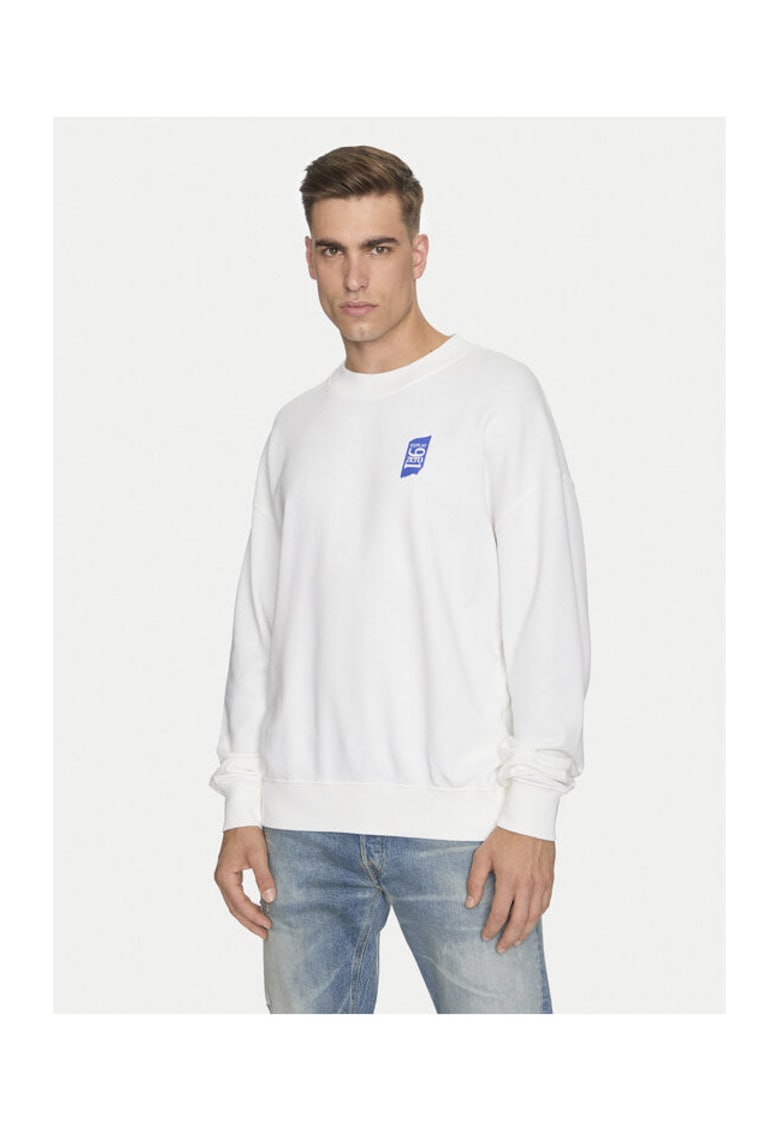 Bluza barbati - 304399268 - Bumbac - Alb - Alb