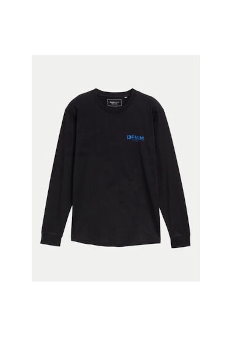 Bluza barbati - 304545818 - Bumbac - Negru