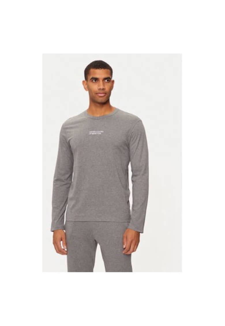 Bluza barbati - 304284212 - Bumbac - Gri