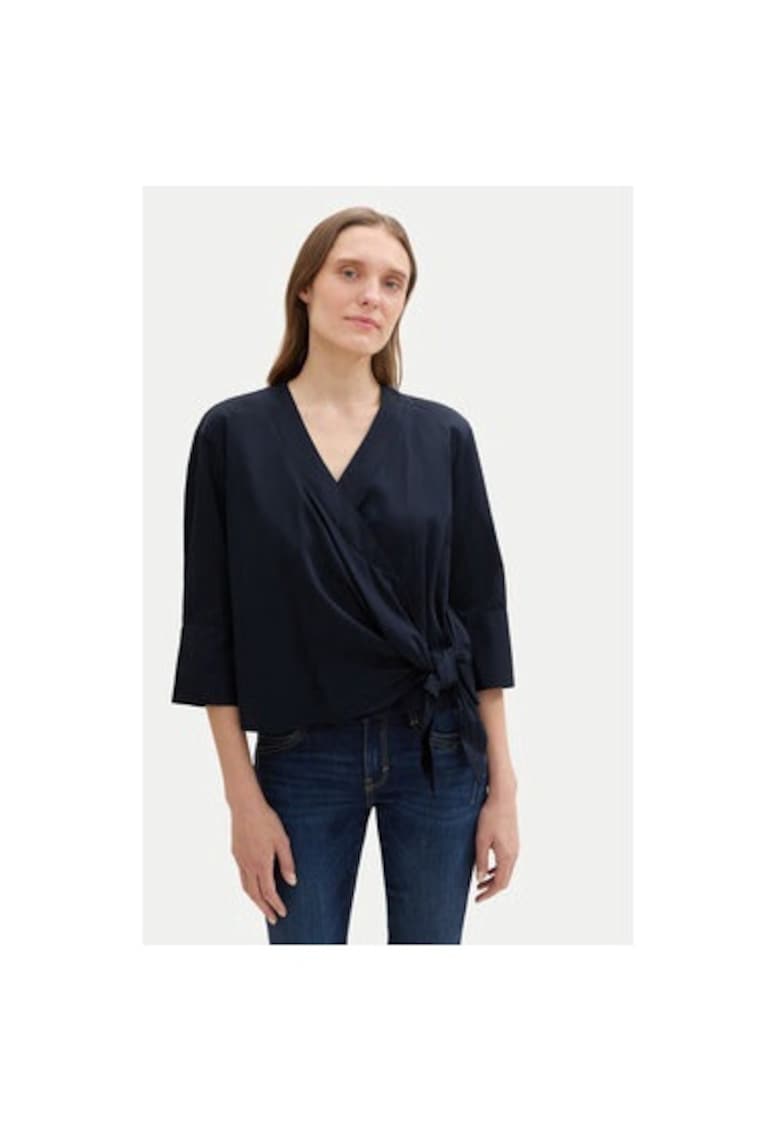 Bluza dama - 304193903 - Bumbac - Albastru