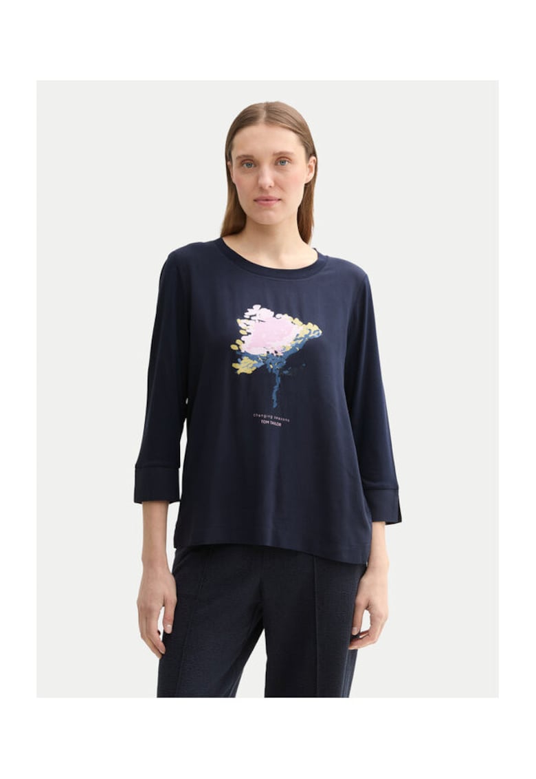 Bluza dama - 304193965 - Viscoza - Albastru - Albastru
