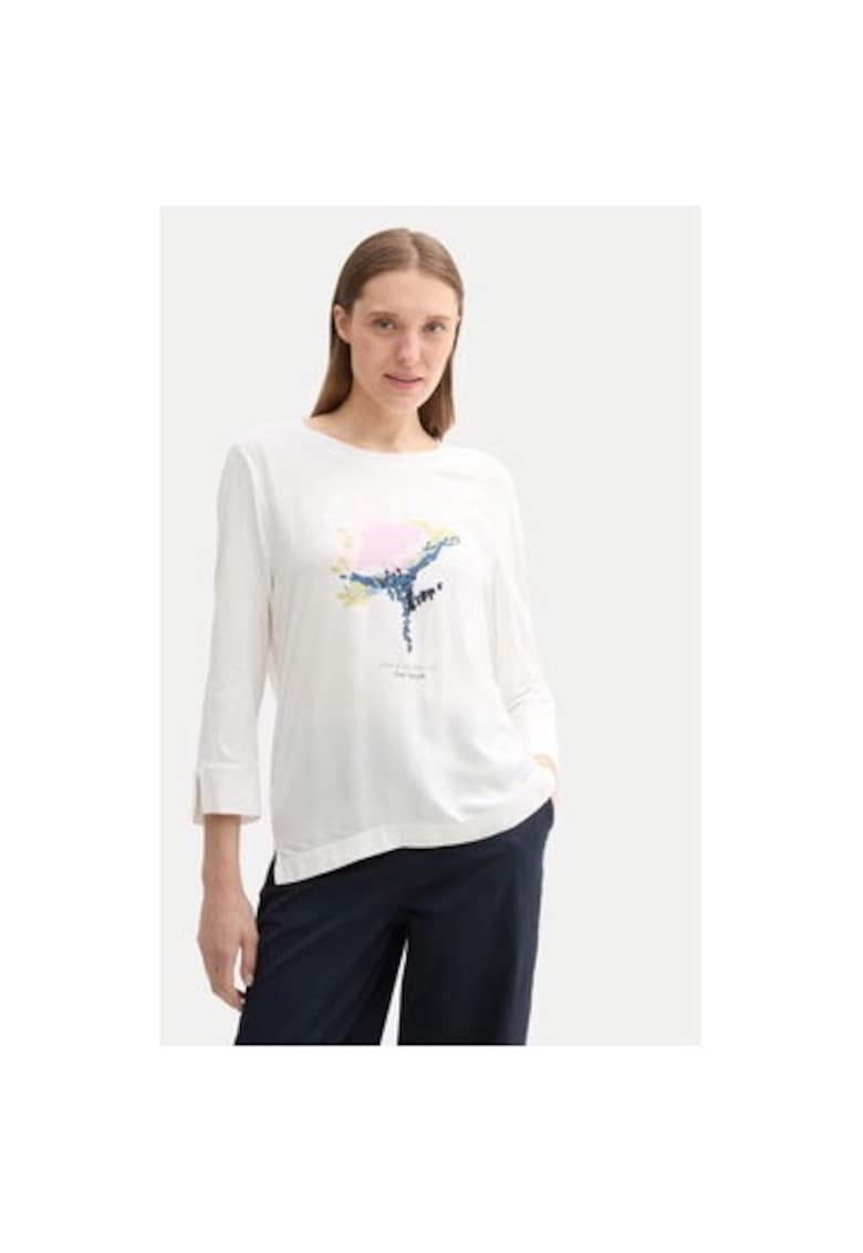 Bluza dama - 304194016 - Viscoza - Alb - Alb