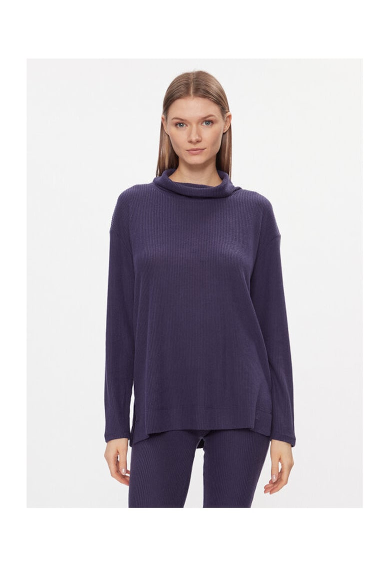 Bluza dama - 303304850 - Poliester/Lyocell/Elastan - Albastru - Albastru