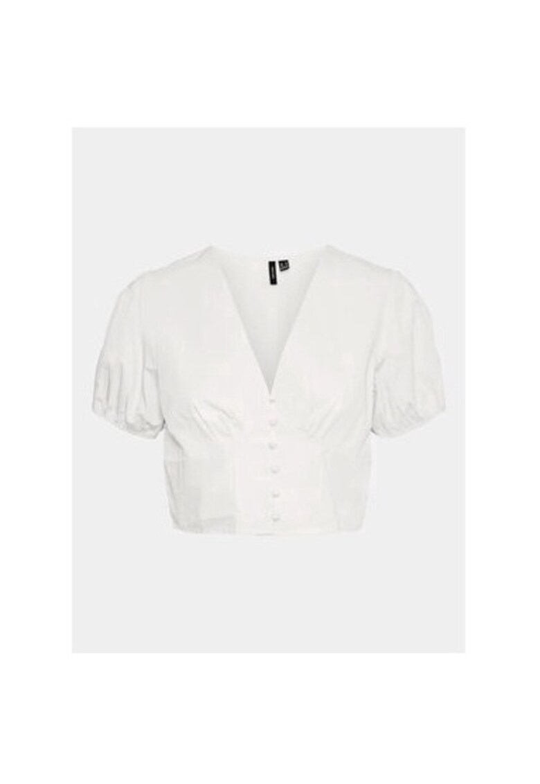 Bluza dama - 303612290 - Bumbac organic/Bumbac - Alb - Alb