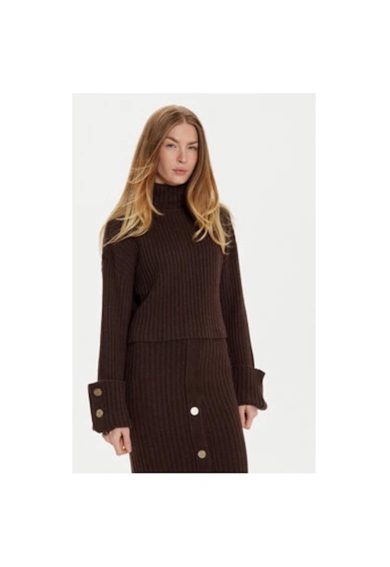Bluza dama - 304982668 - Poliester/Lana - Maro - Maro