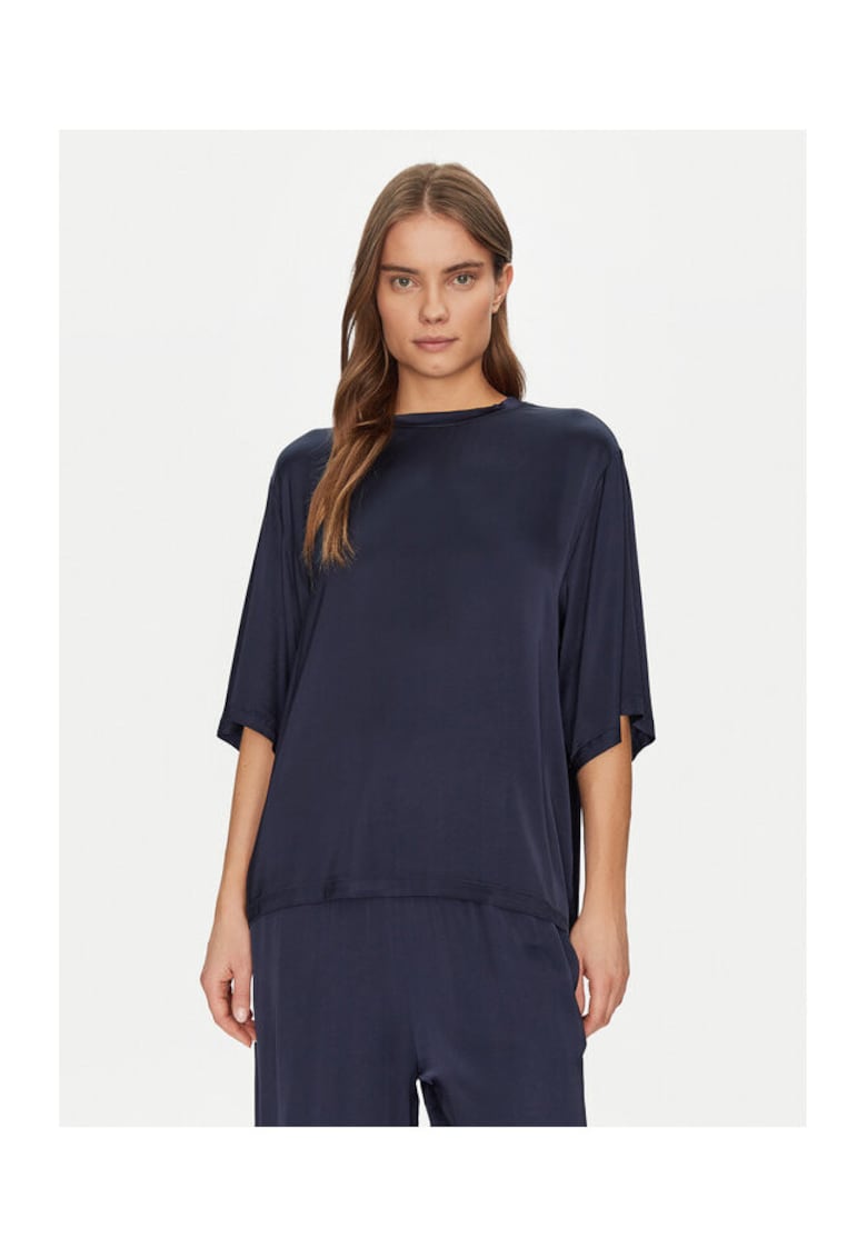 Bluza dama - 305389114 - Viscoza - Albastru - Albastru