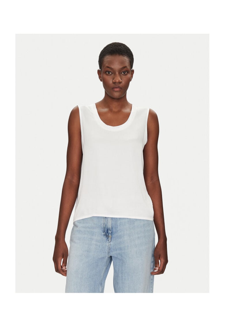 Bluza dama - 305389237 - Viscoza - Alb - Alb