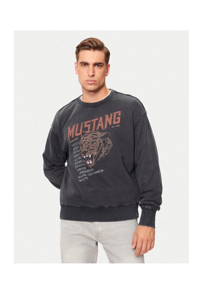 Bluza barbati - 304464607 - Bumbac - Negru - Negru