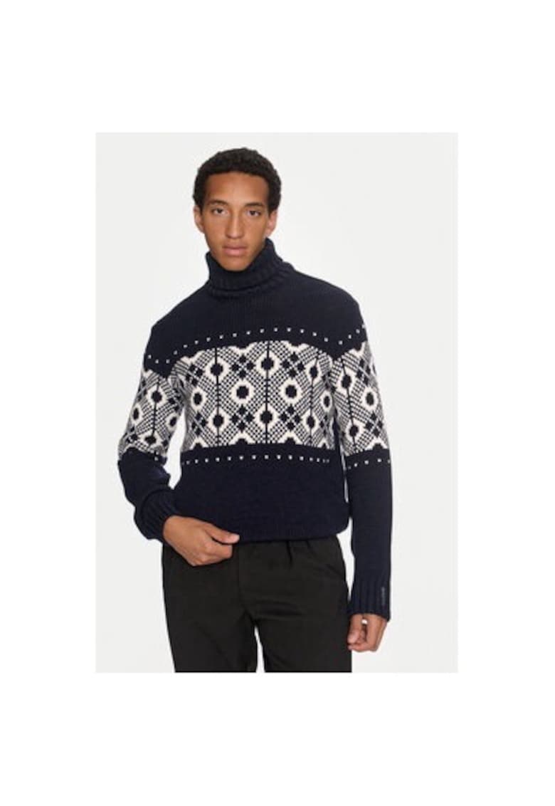 Bluza barbati -  304174162 - Lana/Acril - Albastru