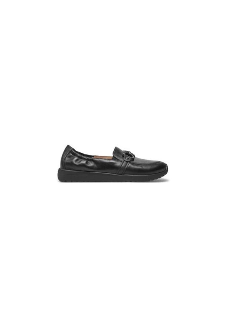 Mocasini dama 304317217 - Piele naturala - Negru - Negru