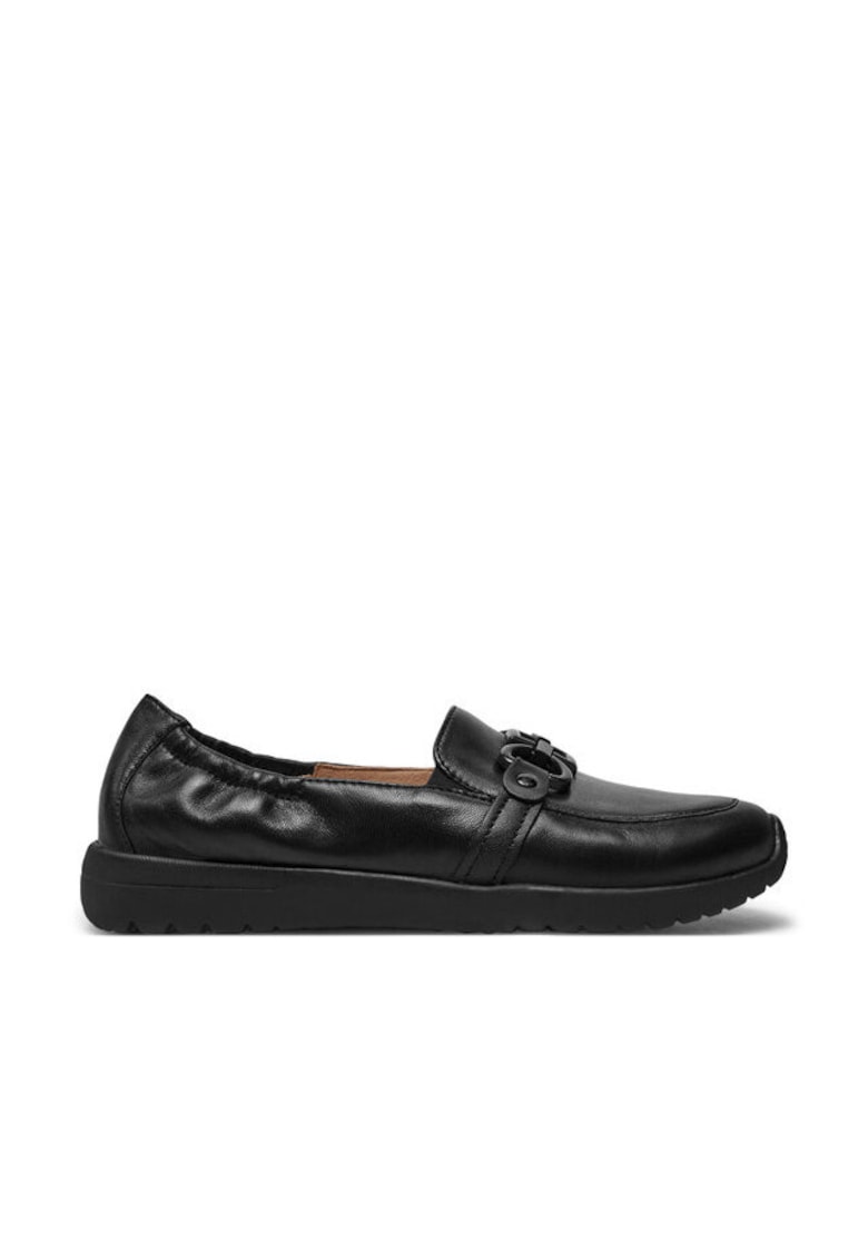 Mocasini dama 304317217 - Piele naturala - Negru - Negru