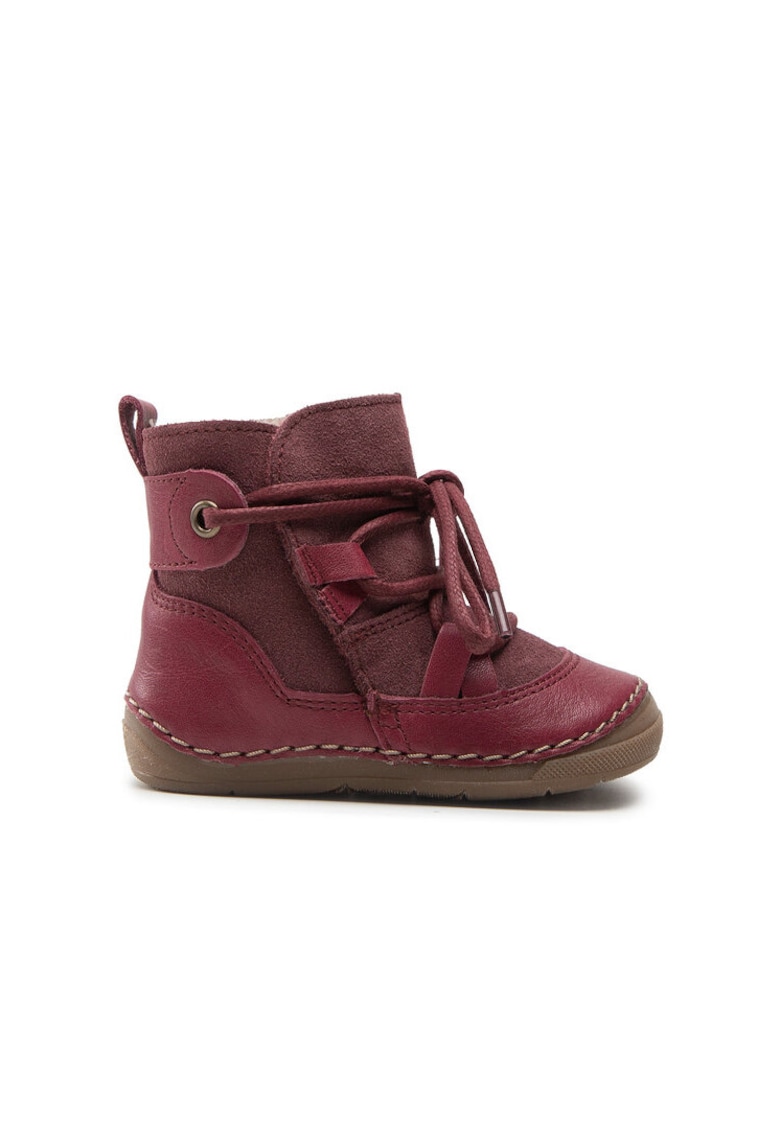 Cizme fete 301438038 - Piele naturala - Rosu - Rosu