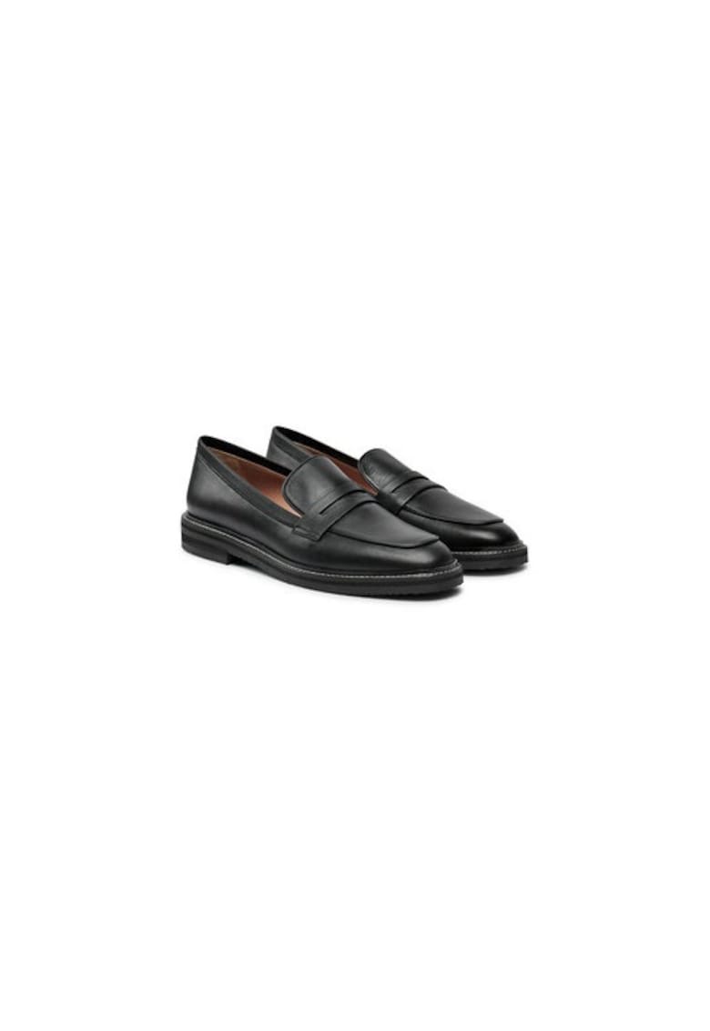 Mocasini dama 304508080 - Piele naturala - Negru - Negru