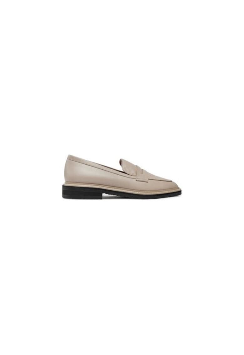 Mocasini dama 304508097 - Piele naturala - Bej - Bej