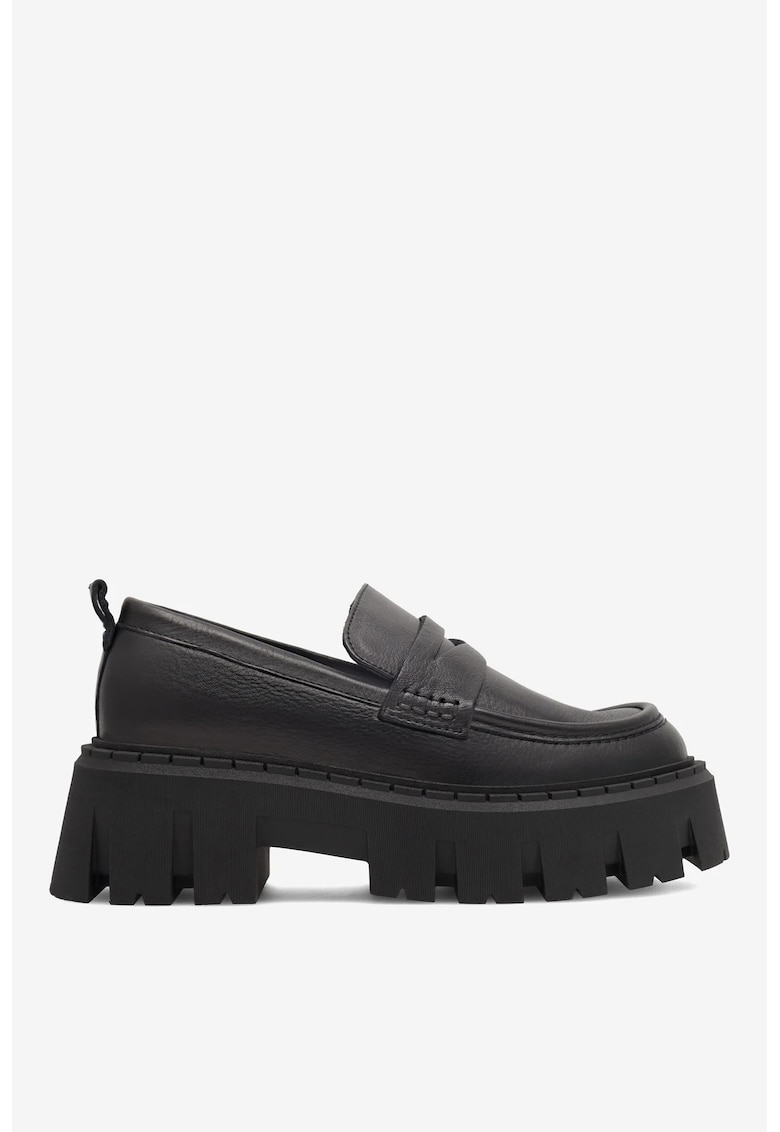 Mocasini dama 5905588045212 - Piele naturala - Negru - Negru