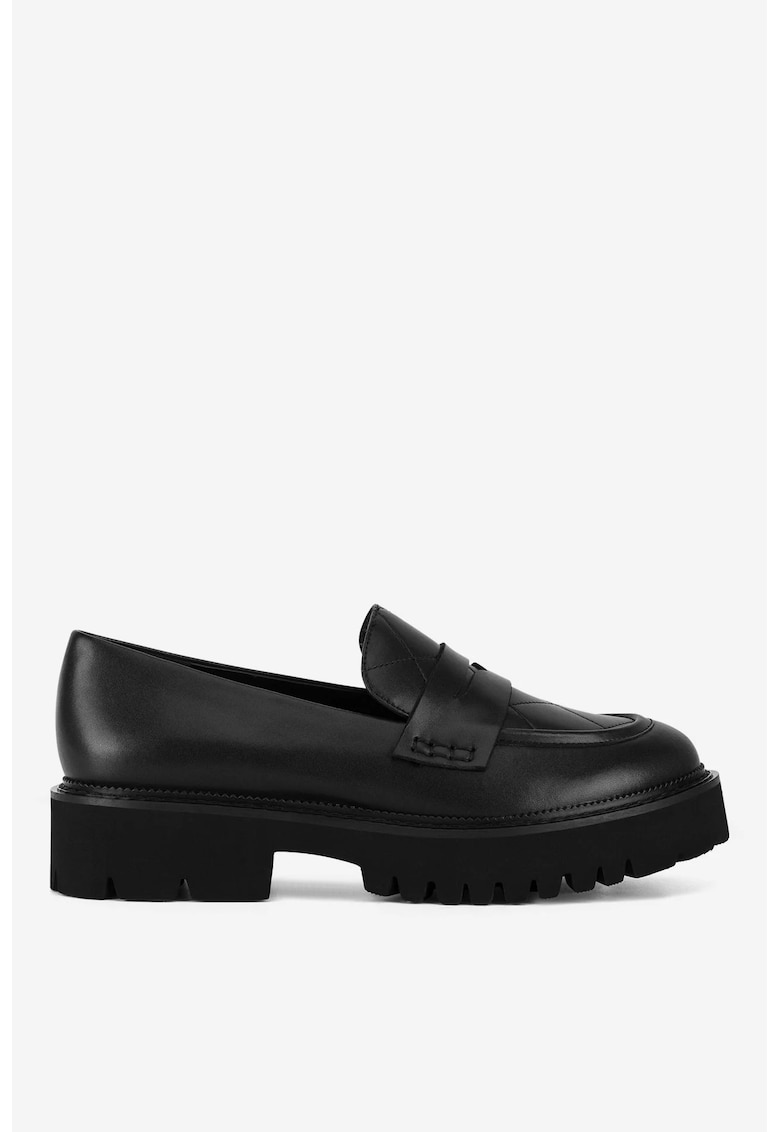 Mocasini dama 5905588955849 - Piele naturala - Negru - Negru