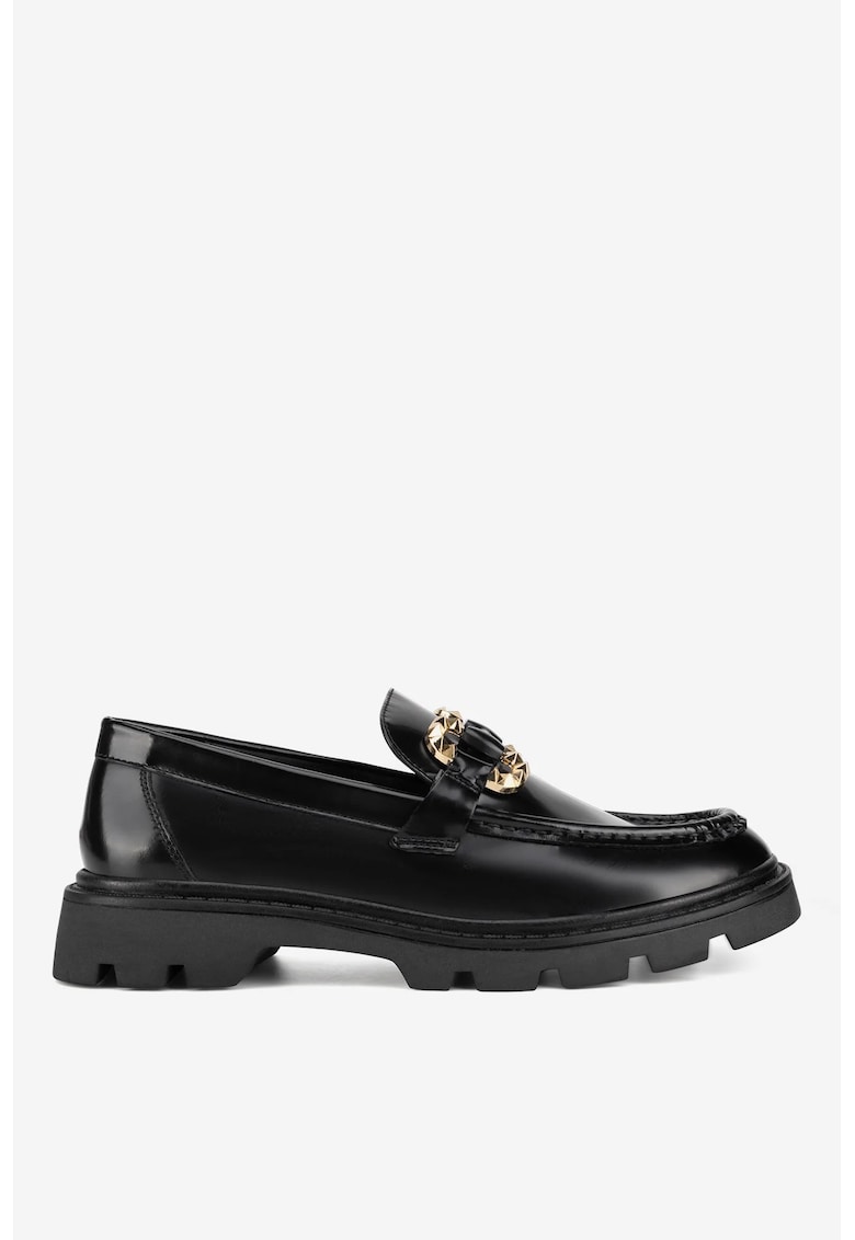 Mocasini dama 5905588853541 - Piele naturala - Negru - Negru