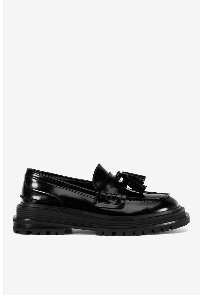 Mocasini dama 5905588904649 - Piele naturala - Negru - Negru