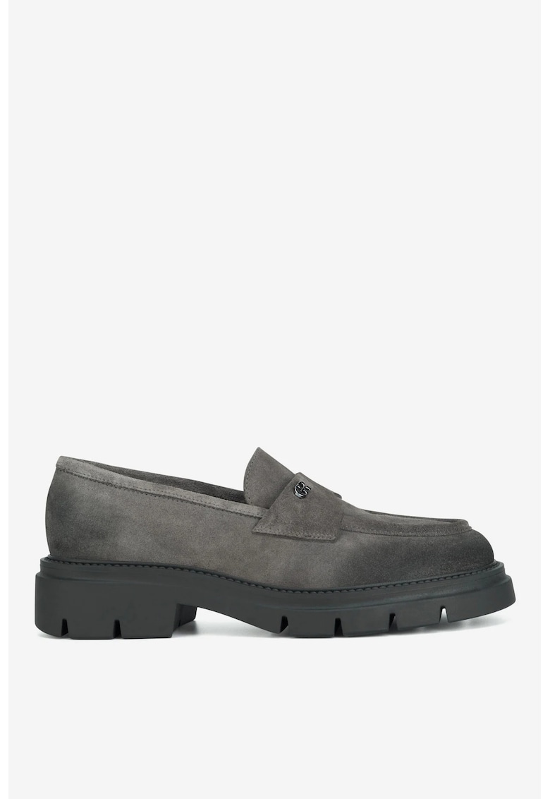 Mocasini dama 5905588856146 - Piele intoarsa - Negru - Negru