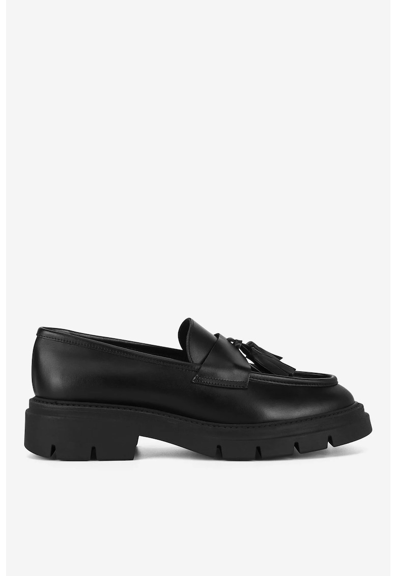 Mocasini dama 5905588856016 - Piele naturala - Negru - Negru