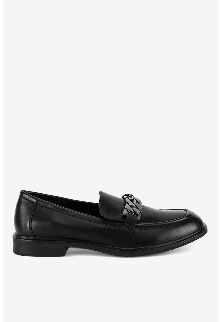 Mocasini dama 5903698028651 - Sintetic - Negru - Negru