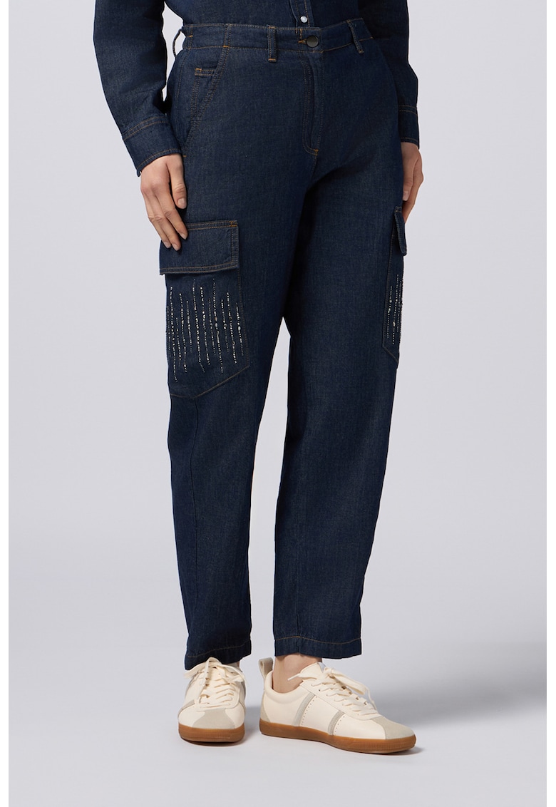 Blugi relaxed fit - Bleumarin