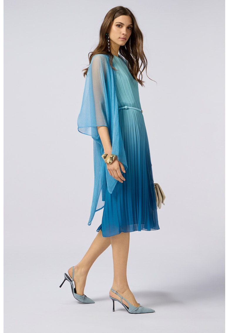 Cardigan transparent fara inchidere - Albastru pastel