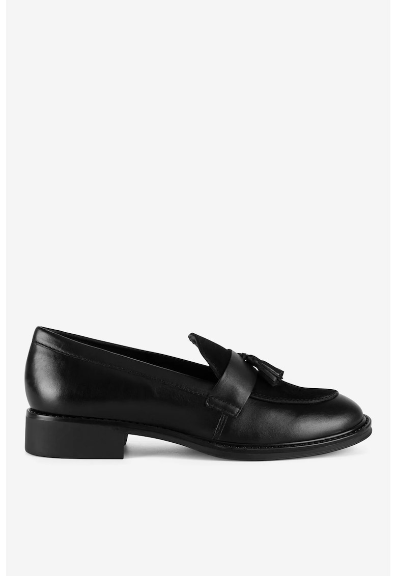 Mocasini dama 5903698109251 - Piele naturala - Negru - Negru