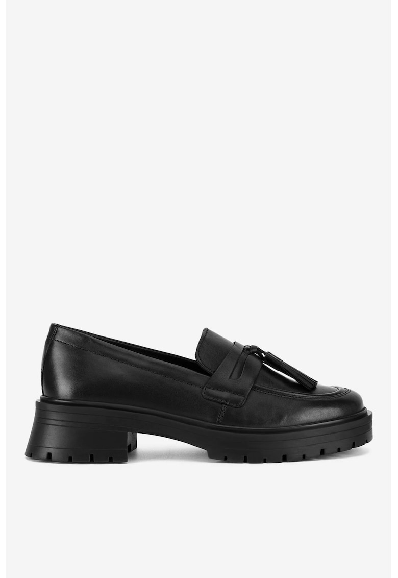 Mocasini dama 5903419836619 - Piele naturala - Negru - Negru