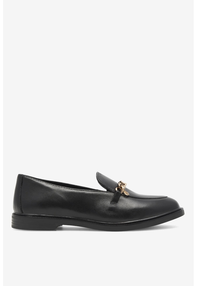 Mocasini dama 5903698055435 - Piele naturala - Negru - Negru