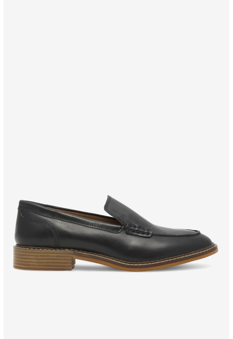 Mocasini dama 5905588331100 - Piele naturala - Negru - Negru