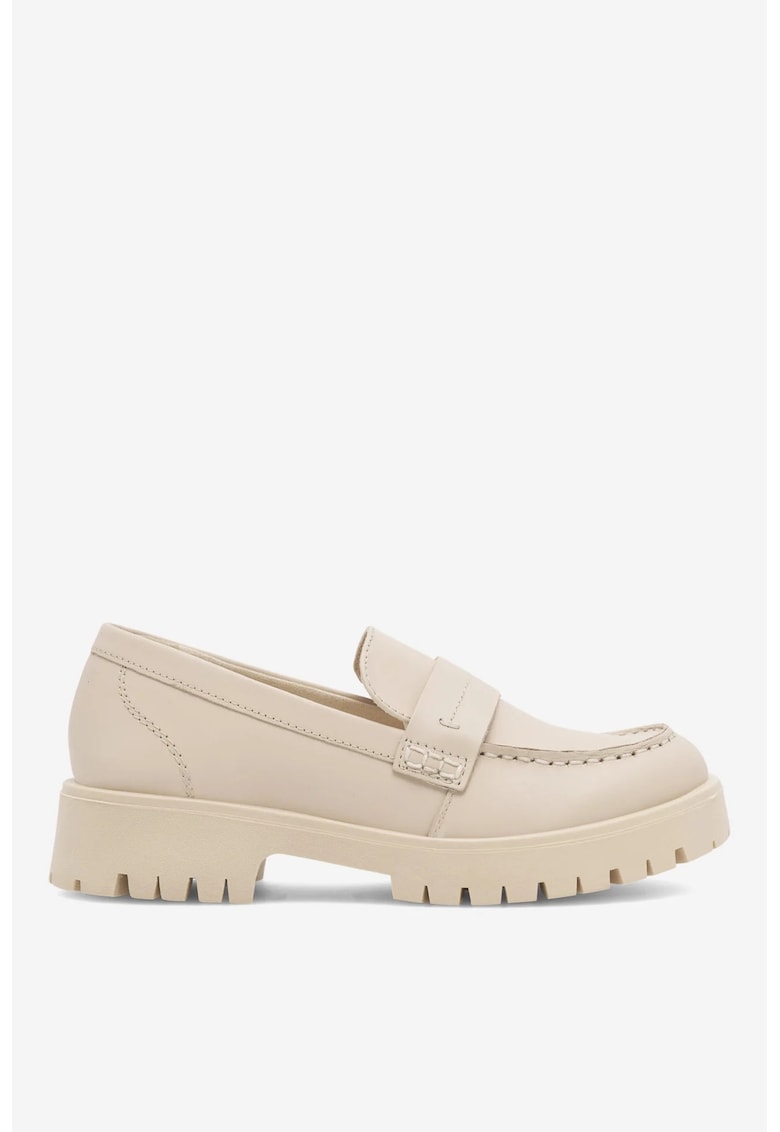 Mocasini dama 5905588381143 - Piele naturala - Bej - Bej
